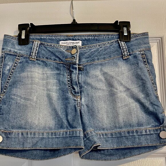 Vintage Dolce&Gabbana Short Denim Shorts for Women - Picture 1 of 11